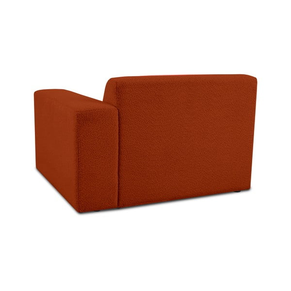Ciglasta modularna sjedeća garnitura od bouclé tkanine (s desnim kutom) Roxy – Scandic-image-2