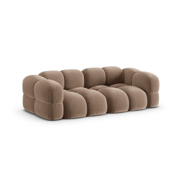Smeđa baršunasti sofa 250 cm Loretto – Cosmopolitan Design-image-2