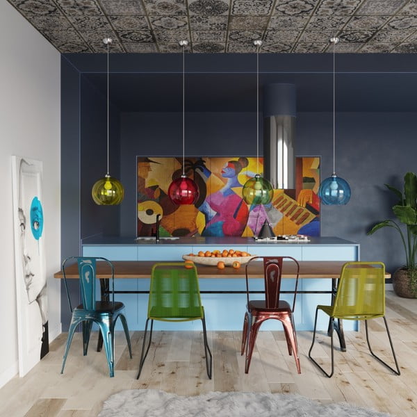 Zelena viseća svjetiljka sa staklenim sjenilom ø 30 cm Bilbao – Sollux-image-3