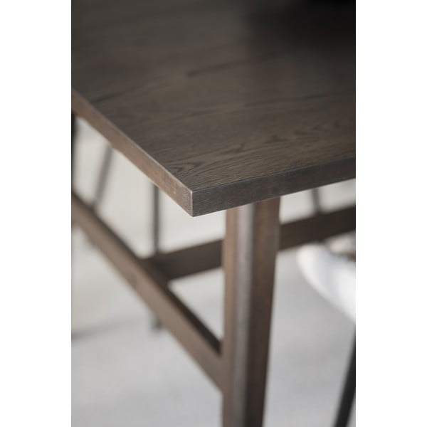 Tamno smeđi blagovaonski stol u dekoru hrasta 100x220 cm Plainfield – Rowico-image-3