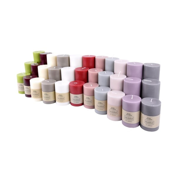 Bijela svijeća Eco candles by Ego dekor Friendly, vrijeme gorenja 37 h-image-1