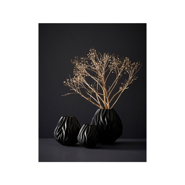 Crna porculanska vaza Morsø Flame, visina 15 cm-image-2