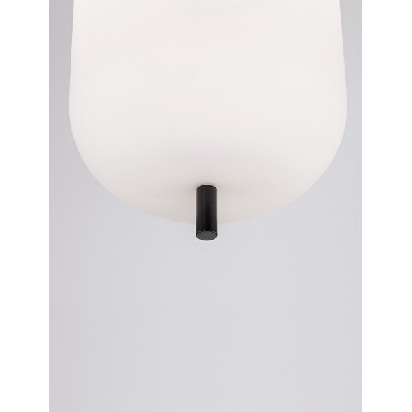 Bijela/crna staklena viseća svjetiljka ø 22 cm Lato – Nova Luce-image-4