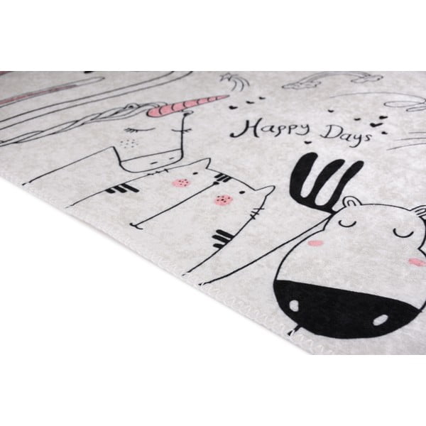 Periv dječji tepih boje slonovače 120x180 cm Animal Kingdom – Vitaus-image-2