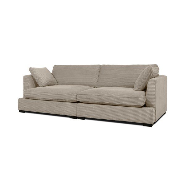 Bež sofa od samta 236 cm Mobby – Scandic-image-2
