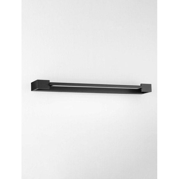 Mat crna LED zidna lampa aluminijska Arga – Nova Luce-image-3