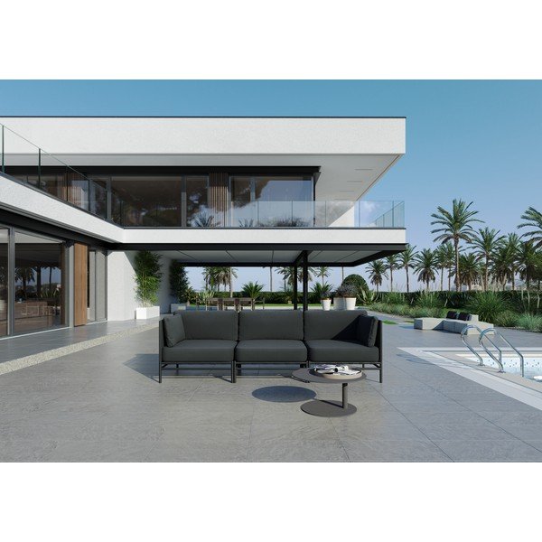 Tamno sivi vrtni modularni kauč 234 cm Dandy – Sit Sit-image-1