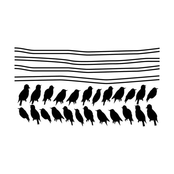 Set naljepnica Ambiance Ambiance Starlings On Cable-image-2