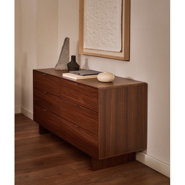 Komoda u dekoru oraha u tamnoj prirodnoj boji 120x75x50 cm Norlen – Kave Home-image-3