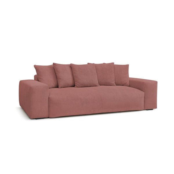 Svijetlo ružičasta sofa od samta 280 cm Voltaire – Bobochic Paris-image-1