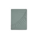 Zelena flanelska plahta s gumom 140x200 cm – Good Morning