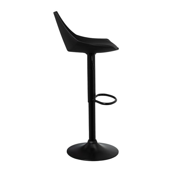 Crne barske stolice u setu podesive visine 2 kom od umjetne kože (visine sjedala 56,5 cm) – Casa Selección-image-1