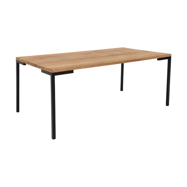 Crni stolić s hrastovom pločom House Nordic Lugano-image-1