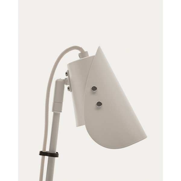 Svijetlo siva metalna stolna lampa s hvataljkom (visina 51 cm) Jula – Kave Home-image-4