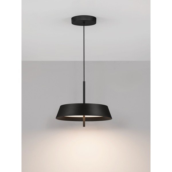 Mat crna LED viseća svjetiljka aluminijska s mogućnosti zatamnjivanja ø 45 cm Velio – Nova Luce-image-2