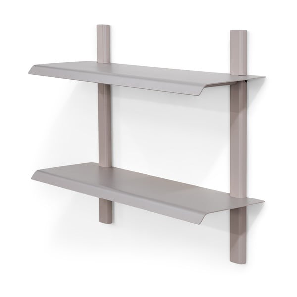 Smeđe-siva metalna polica s više razina 60 cm Hola – Spinder Design-image-2