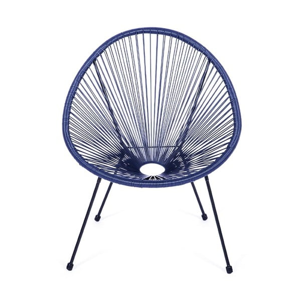 Plava metalna/plastična vrtna fotelja Avocado Comfort – Bonami Selection