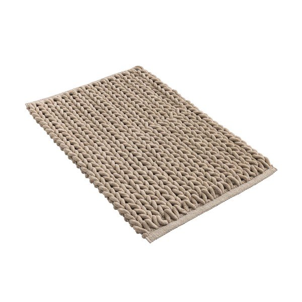 Svjetlo smeđa kupaonska prostirka 50x80 cm Ariel – douceur d'intérieur-image-4