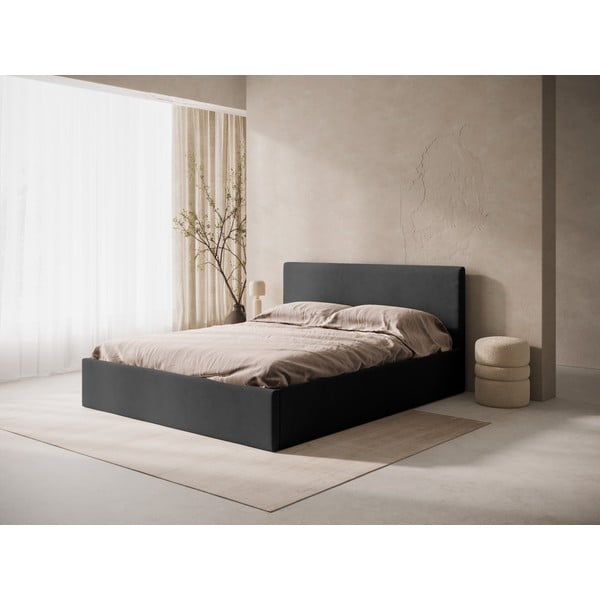 Antracitno sivo podstavljeno uzglavlje 170,5x100 cm Remo – Micadoni -image-1