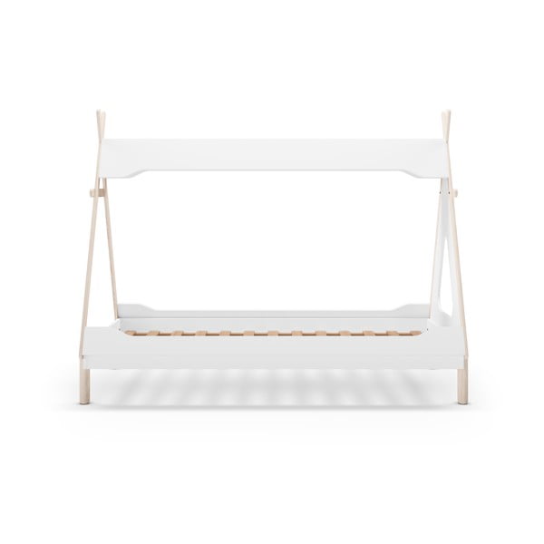 Bijeli dječji krevet od masivnog bora u obliku kućice 90x190 cm Nora – Marckeric-image-3