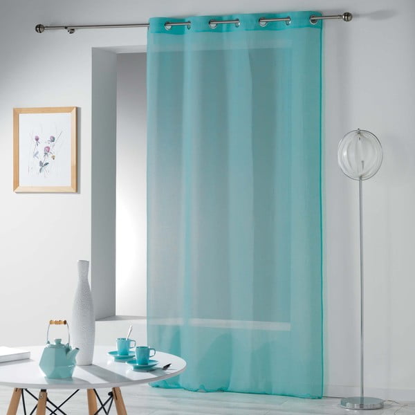 Tirkizna prozirna zavjesa 140x240 cm Telma – douceur d'intérieur-image-2