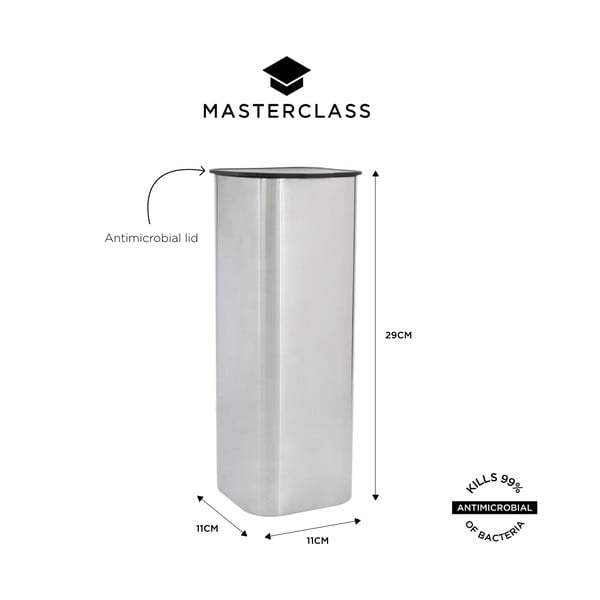 Posuda za namirnice za čuvanje hrane od nehrđajućeg čelika Masterclass – Kitchen Craft-image-2