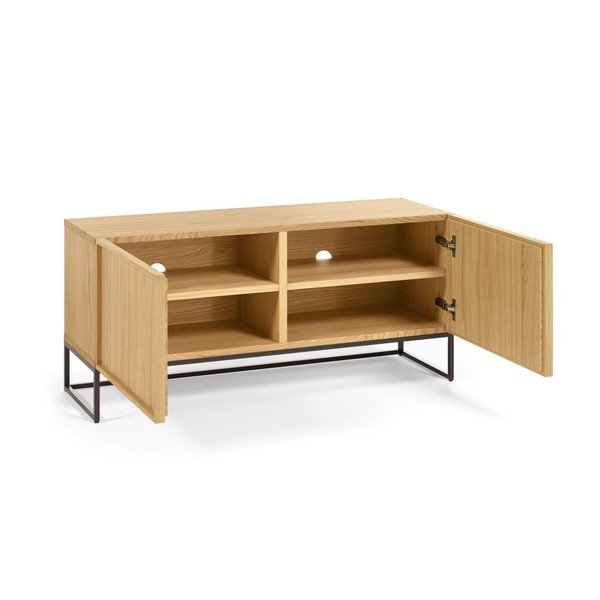 TV komoda u dekoru hrasta u prirodnoj boji 112x51x42 cm Taiana – Kave Home-image-4