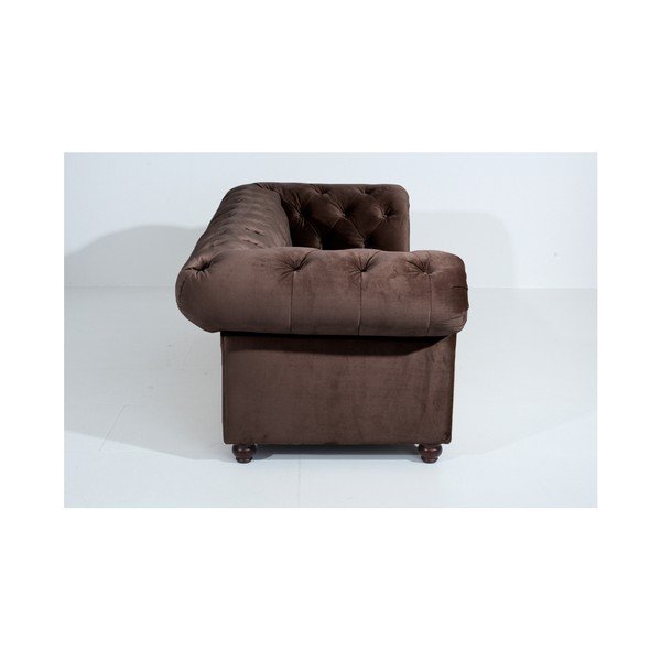 Tamnosmeđa sofa Max Winzer Orleans Velvet, 216 cm-image-4