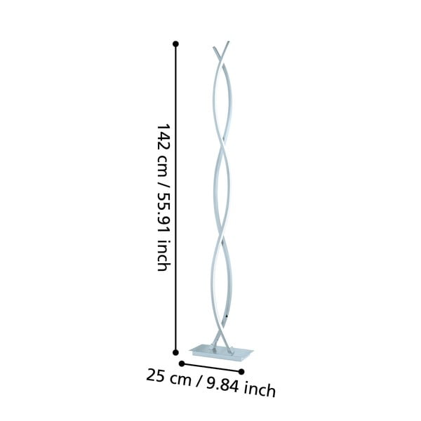 LED stojeća svjetiljka u srebrnoj boji (visina 142 cm) LASANA 2 – EGLO-image-3