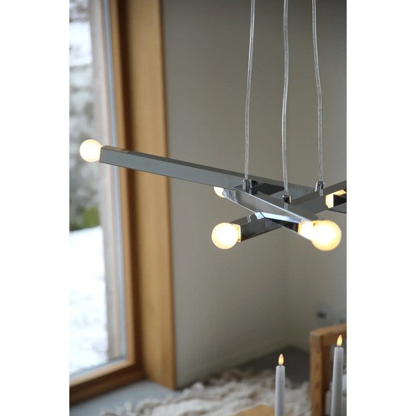 Metalna viseća svjetiljka u srebrnoj boji Stack – Markslöjd-image-2