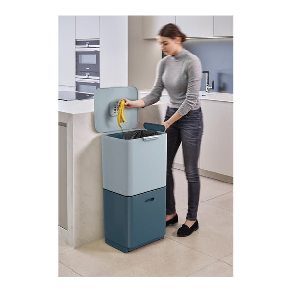 Kanta za smeće za odvojeni otpad 60 l Totem Max Sky – Joseph Joseph-image-2