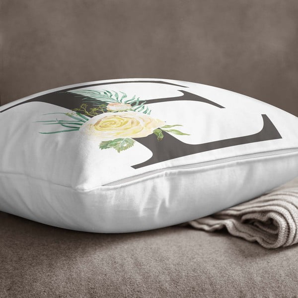 Jastučnica Minimalist Cushion Covers Floral Alphabet E, 45 x 45 cm