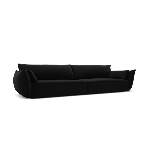 Crna baršunasta sofa 248 cm Vanda – Mazzini Sofas-image-2