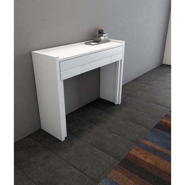 Bijeli stol na razvlačenje Woodman 16 Mel, 36x110 cm-image-4