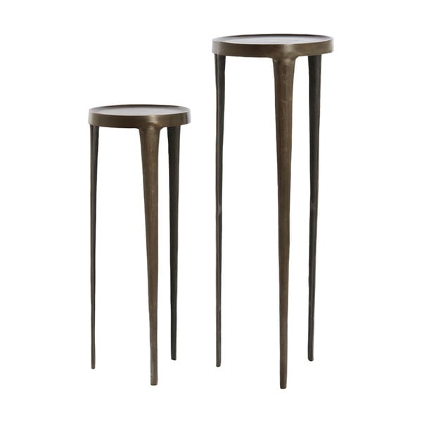 Metalni okrugli pomoćni stolići u setu 2 kom 35x35 cm Tobias – Light & Living-image-2