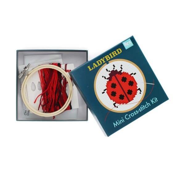 Kreativna igračka Cross-stitch Kit Ladybird – Rex London-image-2