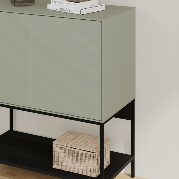 Zeleni/crni ormarić 80x90x40 cm Amira – Marckeric-image-4