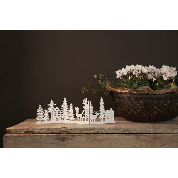 Bijeli svjetlosni ukras s božićnim motivom Fauna – Star Trading-image-2