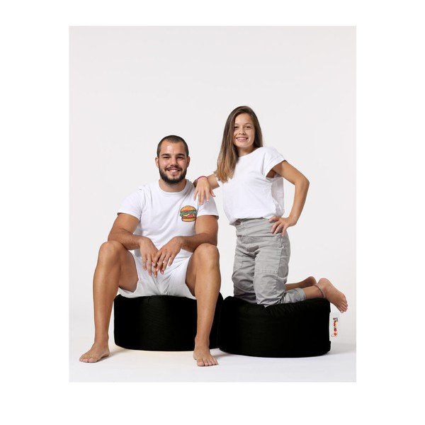 Crni vrtni tabure Round – Floriane Garden-image-4