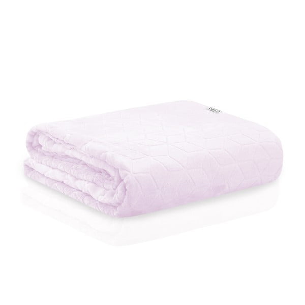 Puderasto ružičasta DecoKing Nessa deka od mikrovlakana, 150 x 70 cm