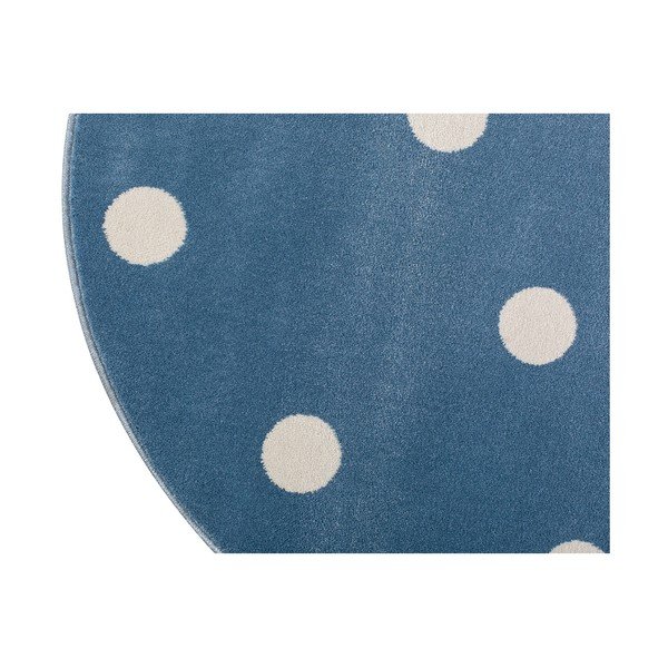 Plavi okrugli tepih s točkicama KICOTI Blue, ø 100 cm-image-3