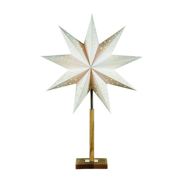 Bijeli svjetlosni ukras s božićnim motivom ø 45 cm Solvalla – Markslöjd