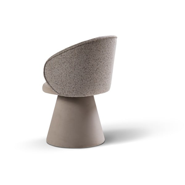 Bež baršunasti fotelja Inez – Micadoni -image-4