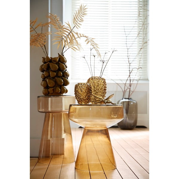 Stakleni okrugli pomoćni stol ø 30 cm Dakwa – Light & Living-image-2
