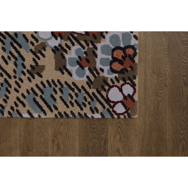 Smeđi vuneni tepih 200x300 cm Paisley – Agnella-image-3