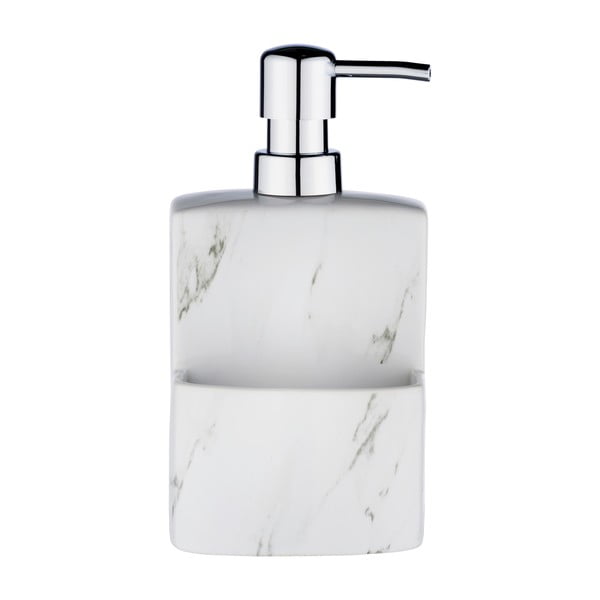 Bijeli keramički dozator za sapun Wenko Festival Marble, 380 ml-image-2