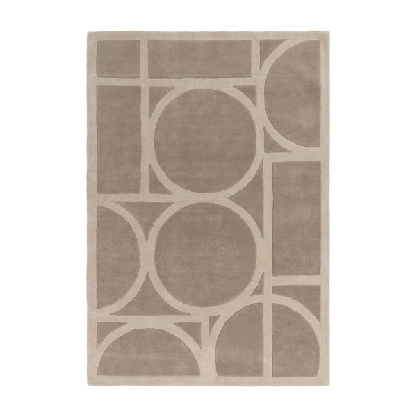 Svjetlo smeđi vuneni tepih 120x170 cm Metro Taupe – Asiatic Carpets