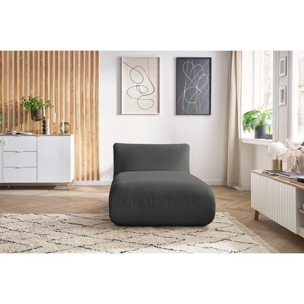 Modul sofe od sivog samta Lecomte - Bobochic Paris-image-1