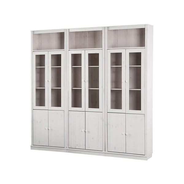 Bijela vitrina od masivnog bora 518x223 cm Anita – Støraa-image-2