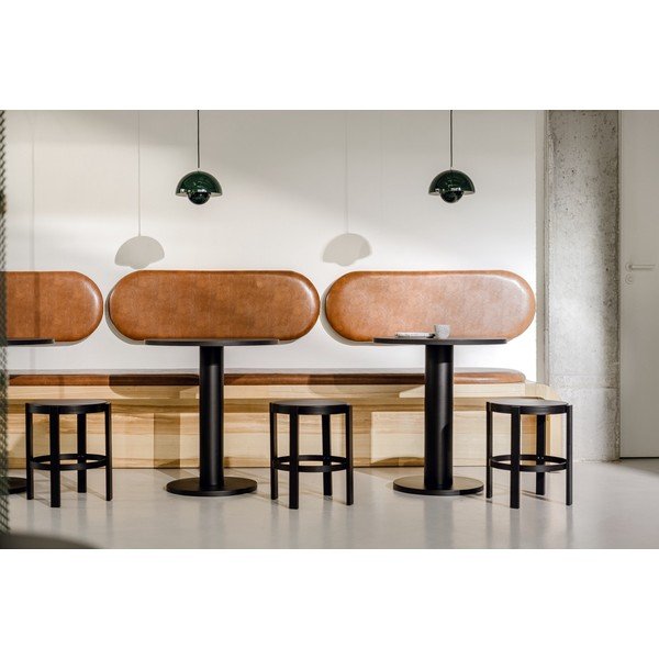 Okrugao blagovaonski stol s pločom stola u dekoru hrasta ø 80 cm Sool – noo.ma-image-1